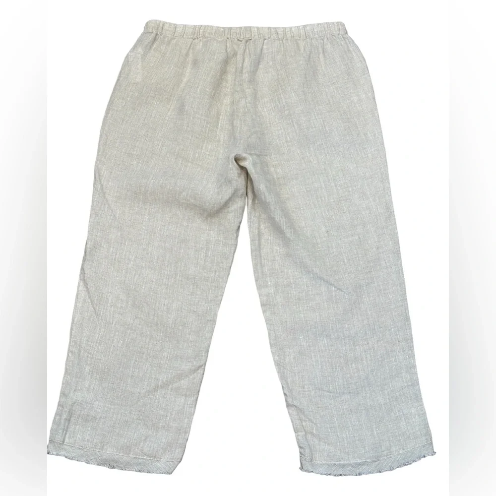 Eileen Fisher 100% Organic Linen Capris PP - Picture 3 of 11